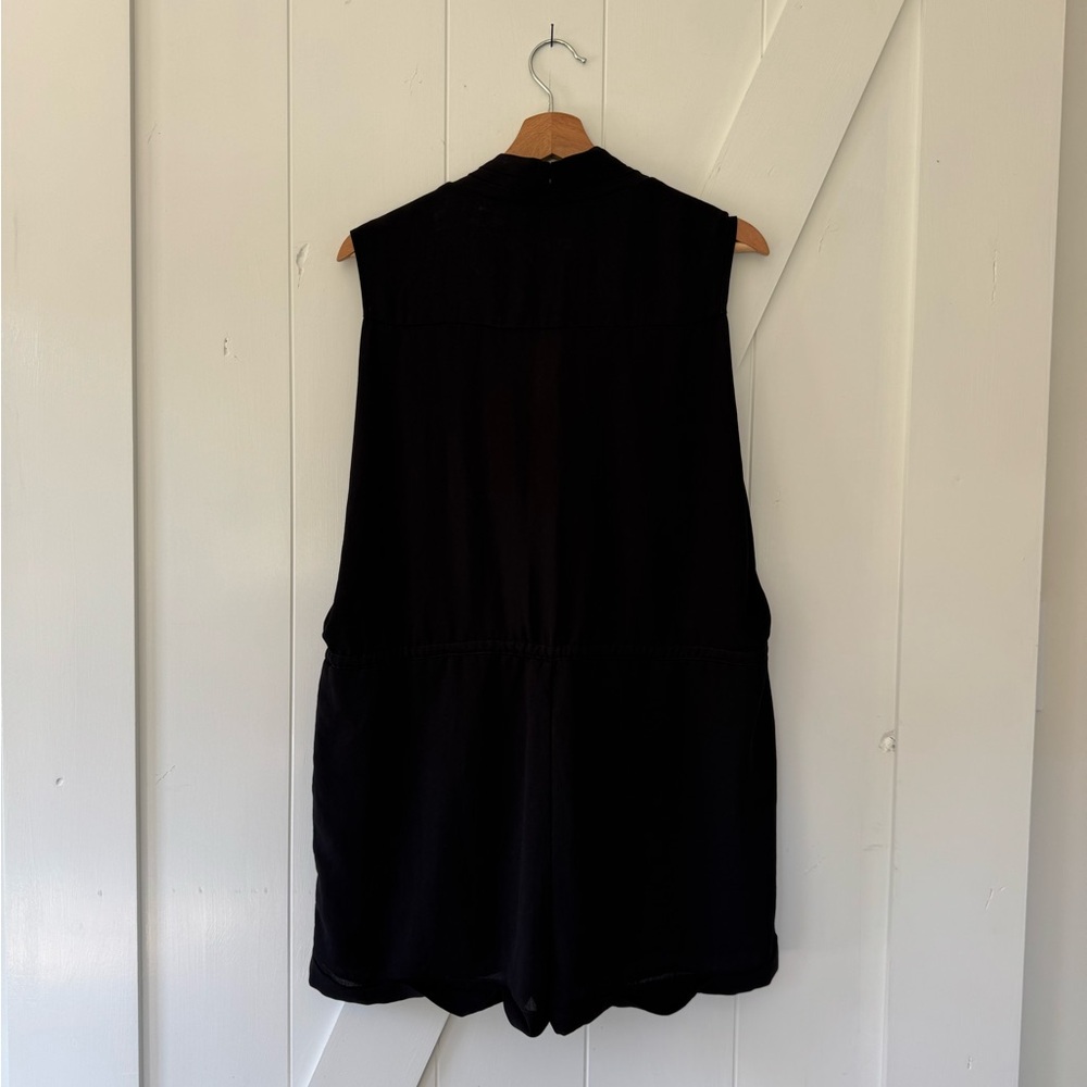 All Saints Black Cassie Sleeveless Romper - Picture 6 of 8